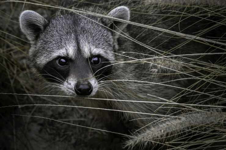 Free Photo beautiful shot of a cute raccoon face