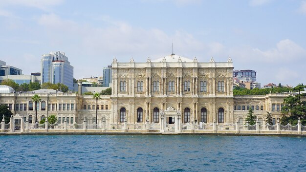 Beautiful shot of Dolmabahce Palace in Turkey