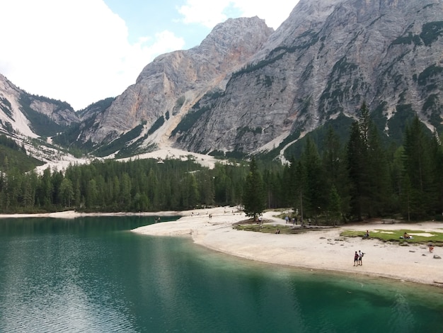 Foto gratuita bellissimo scatto del parco naturale fanes-sennes-braies in italia