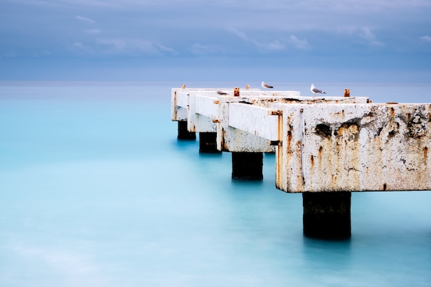 Free photo beautiful shot of lido pier  nice  cote d'azur france