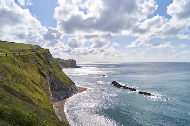 Beautiful shot of Lulworth Cove in Dorset