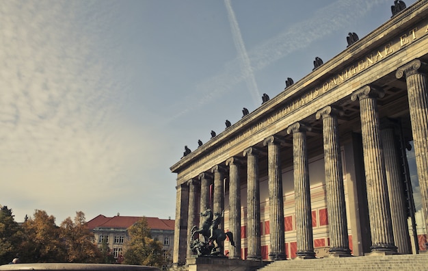 Бесплатное фото Красивый снимок музея altes в берлине, германия