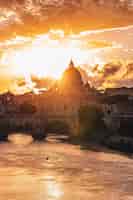 Бесплатное фото Красивый снимок площади святого петра в ватикане