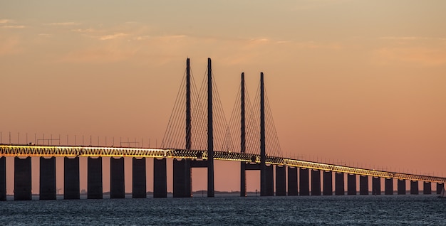 無料写真 スウェーデンのオーレスン橋マルメの美しいショット