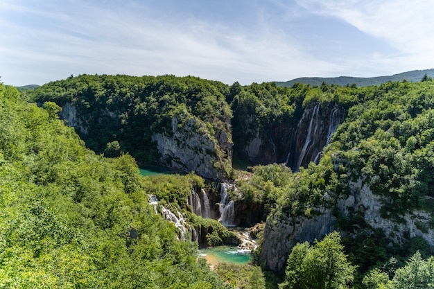 Beautiful Shot Of Plitvice Lakes, Croatia