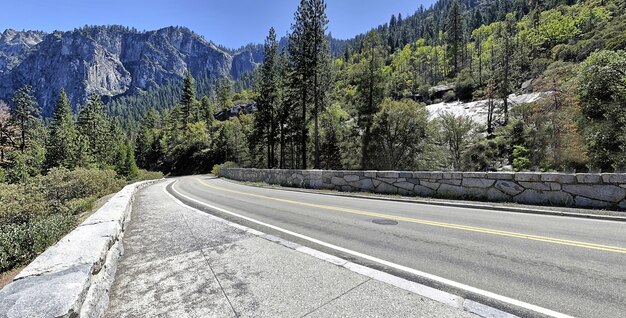 Beautiful shot of a Road to Half Dome in Yosemite Valley National Park California