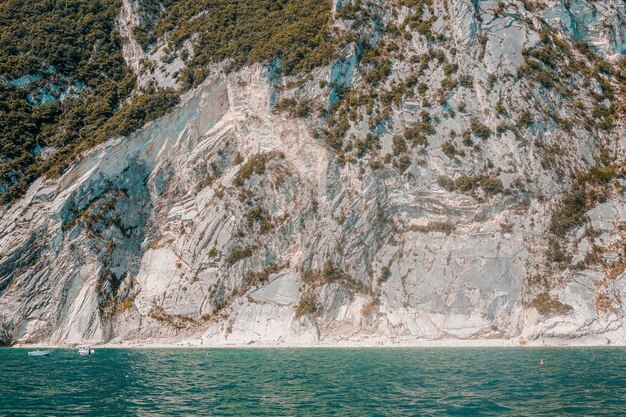 Beautiful shot of a tropical island surrounded by clear water on a sunny day