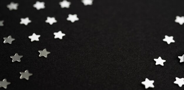 Beautiful silver stars background