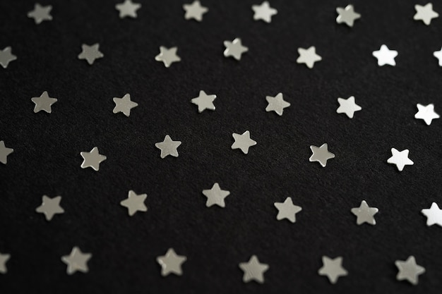 Beautiful silver stars background