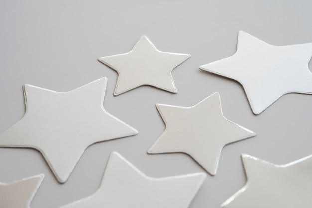 Free photo beautiful silver stars background