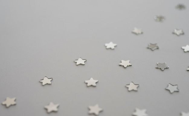 Beautiful silver stars background