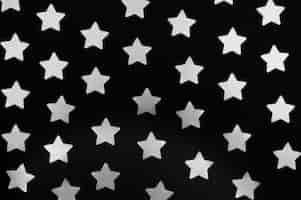 Free photo beautiful silver stars background