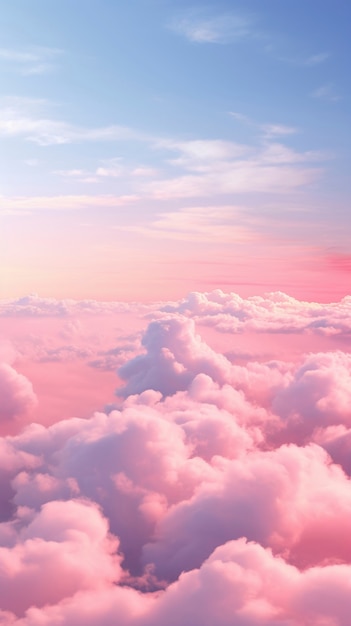 Beautiful sky landscape in digital art style