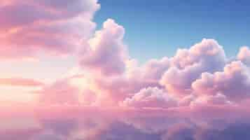 Free photo beautiful sky landscape in digital art style