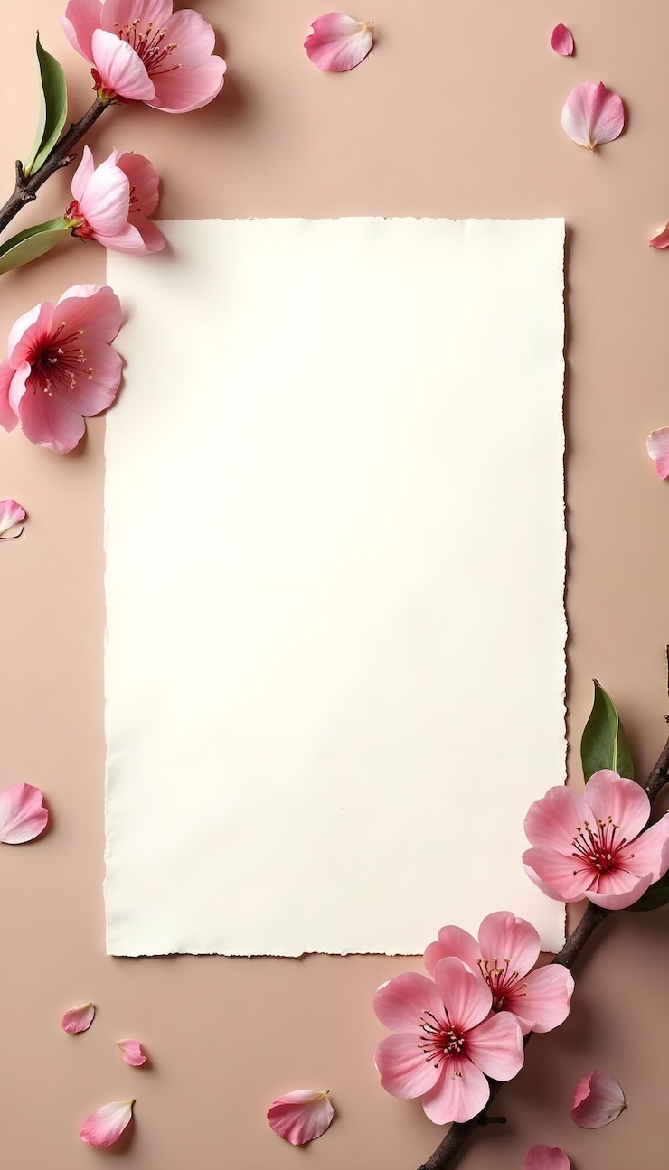 Free Photo beautiful spring floral frame