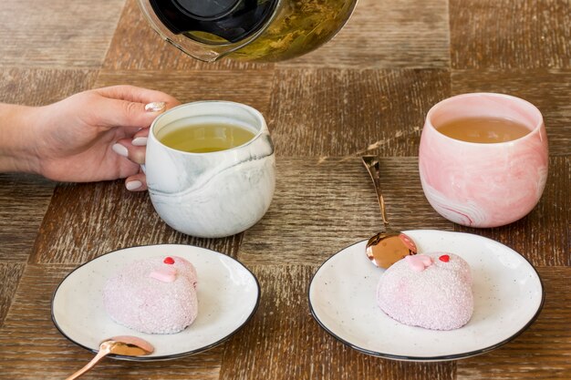 Beautiful still life of tea