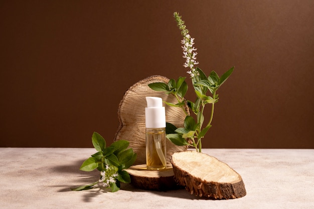 Beautiful still life with herbal medicine