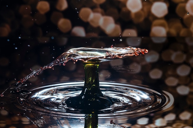 Foto gratuita bella natura morta con acqua