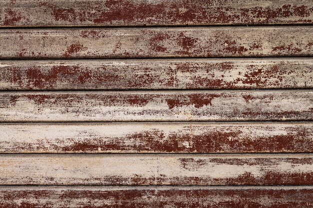 Beautiful Texture of Grunge Rusty Stripes Wall. Horizontal. Pattern. Rusty Background.