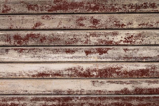 Beautiful Texture of Grunge Rusty Stripes Wall. Horizontal. Pattern. Rusty Background.