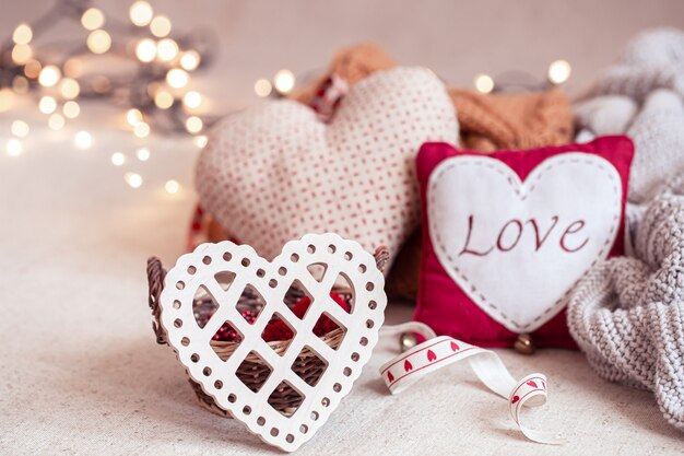 Beautiful things for decoration for Valentine's Day.