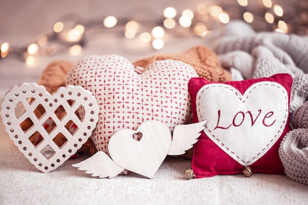 Beautiful things for decoration for Valentine's Day.