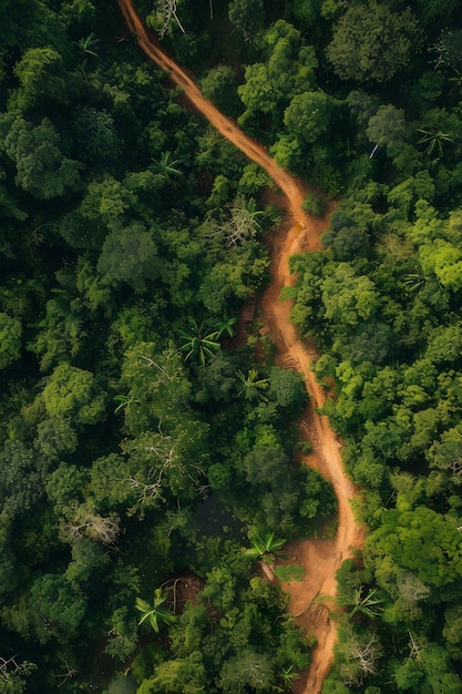 Foto gratuita bella prospettiva del baldacchino degli alberi con paesaggio naturale