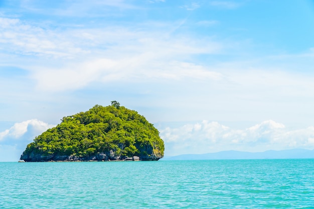 Beautiful tropical island  and sea in thailand