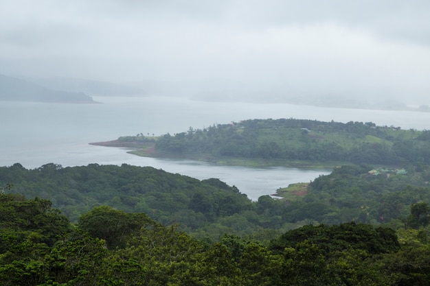 Beautiful tropical pacific coast in costa rica