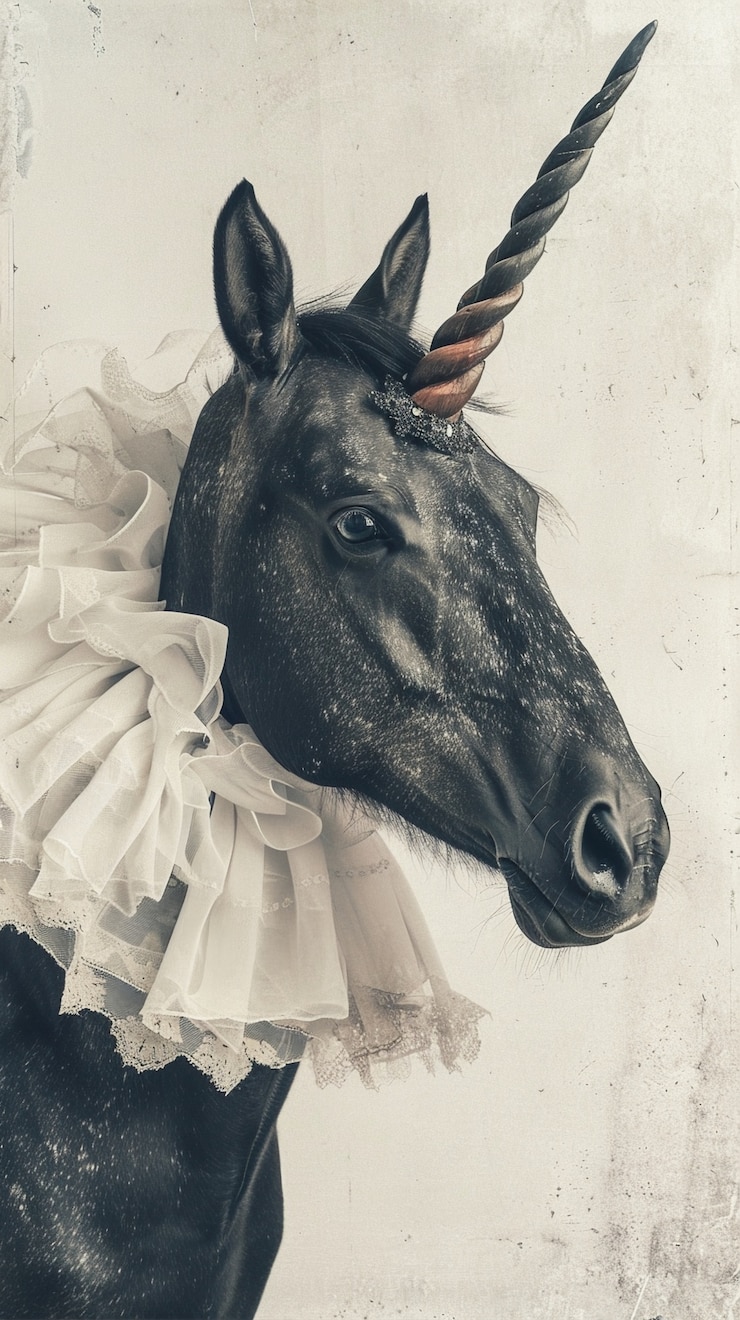 Free Photo beautiful unicorn head