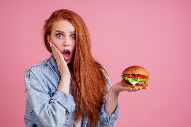 redhead bbw eating