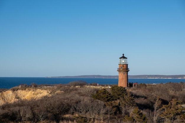 Aquinnah USA에 있는 Gay Head Lighthouse의 아름다운 전망