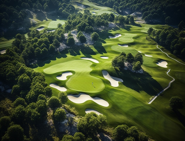 Bellissima vista sul campo da golf