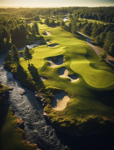 Bellissima vista sul campo da golf