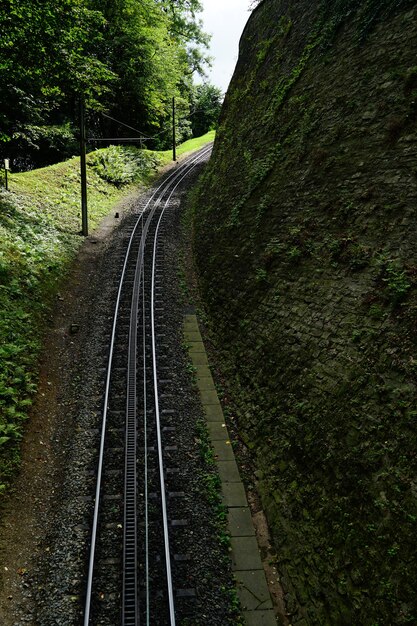 Beautiful view of the railway tracks