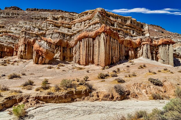 Beautiful view of Red Rock Canyon State Park in Cantil, California, USA