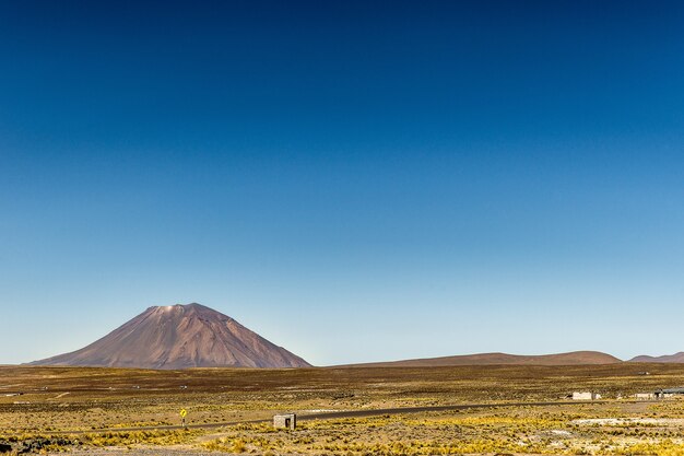 Beautiful view of the Salinas and Aguada Blanca National Reservation Chillihua captured in Peru