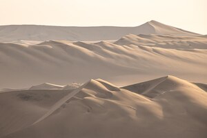 Beautiful view of sand dunes in the death valley san pedro de atacama chile
