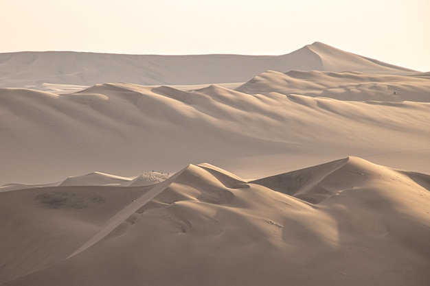 Beautiful view of sand dunes in the Death Valley San Pedro de Atacama Chile