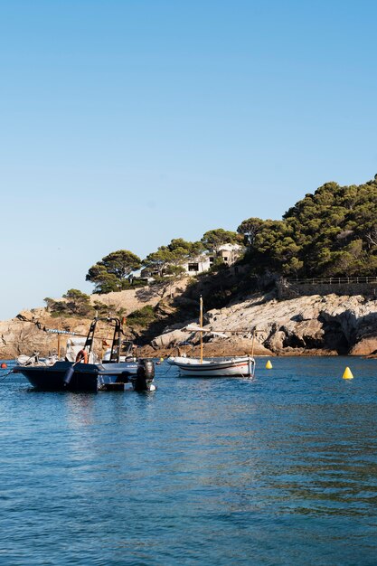 Beautiful view with boats