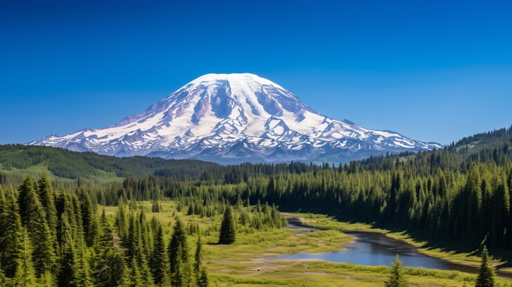 Free Photo beautiful volcano landscape