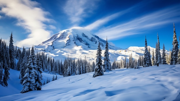 beautiful volcano landscape