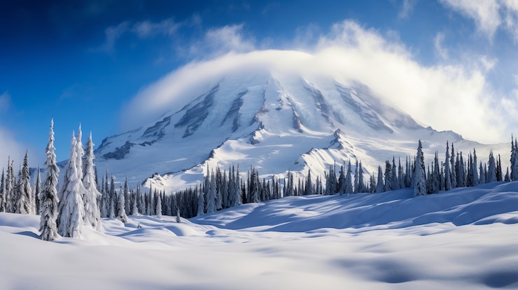 Free Photo beautiful volcano landscape