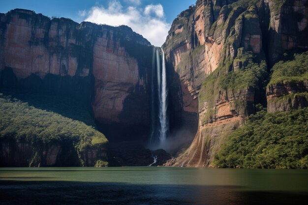 Beautiful waterfall  landscape