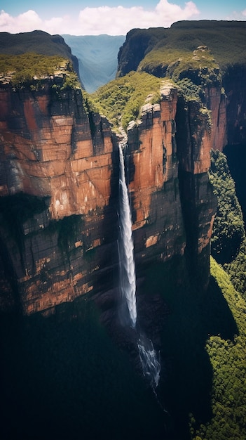 美しい滝の風景