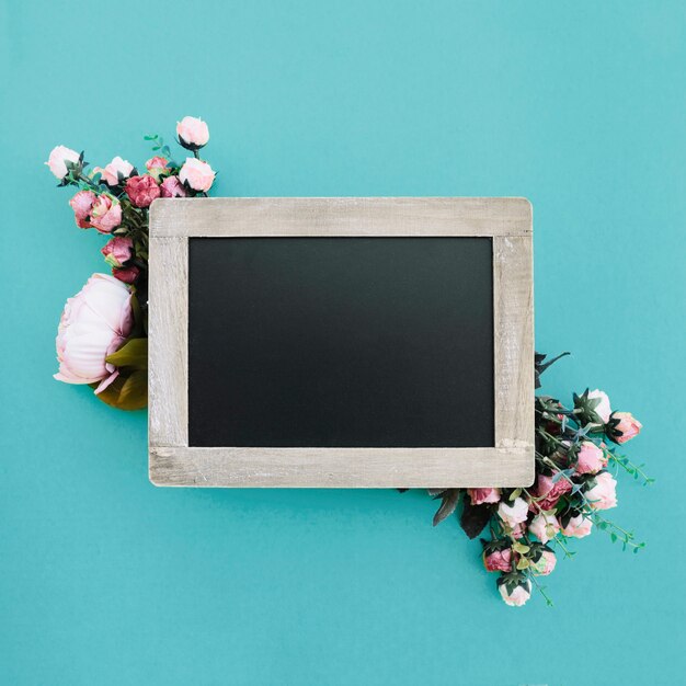 beautiful wedding background with nice blackboard for mock up