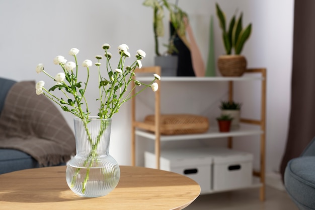 Beautiful White Flowers In Vase