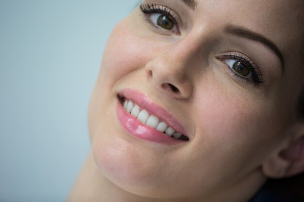 Beautiful woman at dental clinic