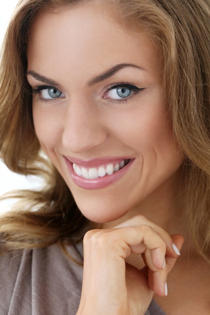 Beautiful woman smiling