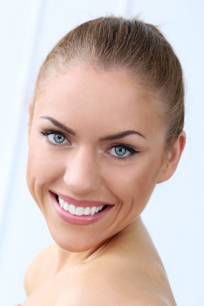 Beautiful woman smiling